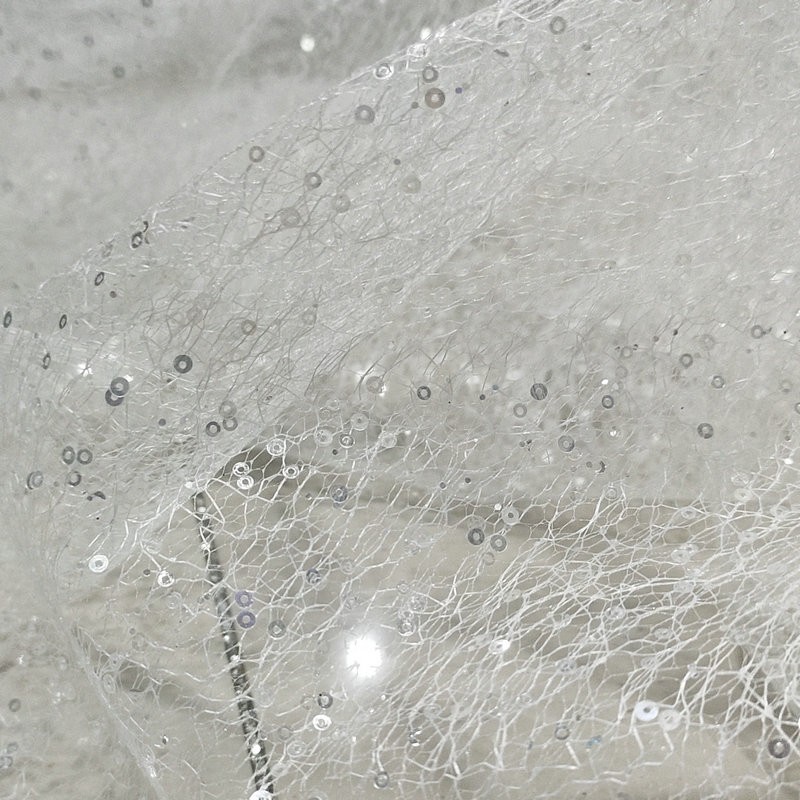 Tessuto Designer in Ferro Batt - Crystal Mesh Fabric recensione e prezzo
